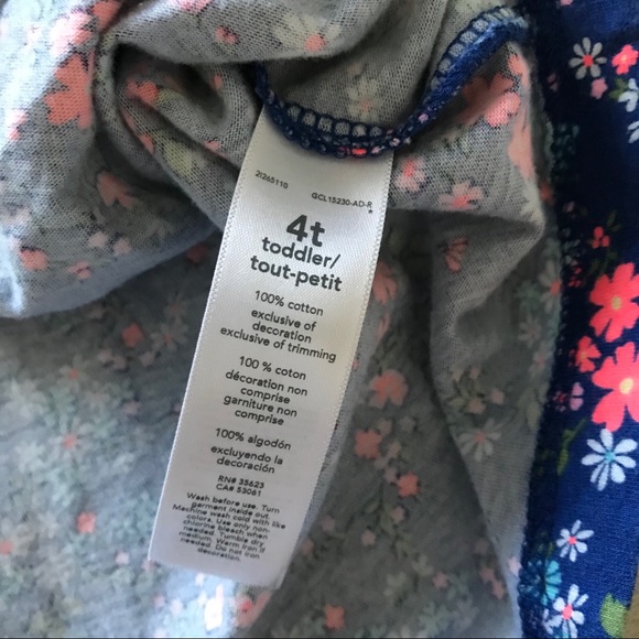 Carter’s Smocked Floral Print Dress 4T - Picture 4 of 6